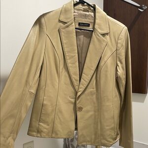 Vintage Valerie Stevens Tan Leather Jacket